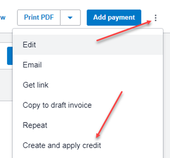 Quick Credit Notes location